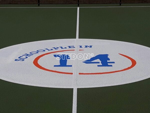 Sportkooi sportvloer Drainbeton