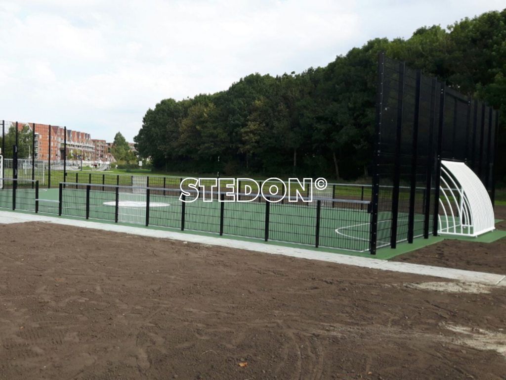 Sportkooi sportvloer Drainbeton