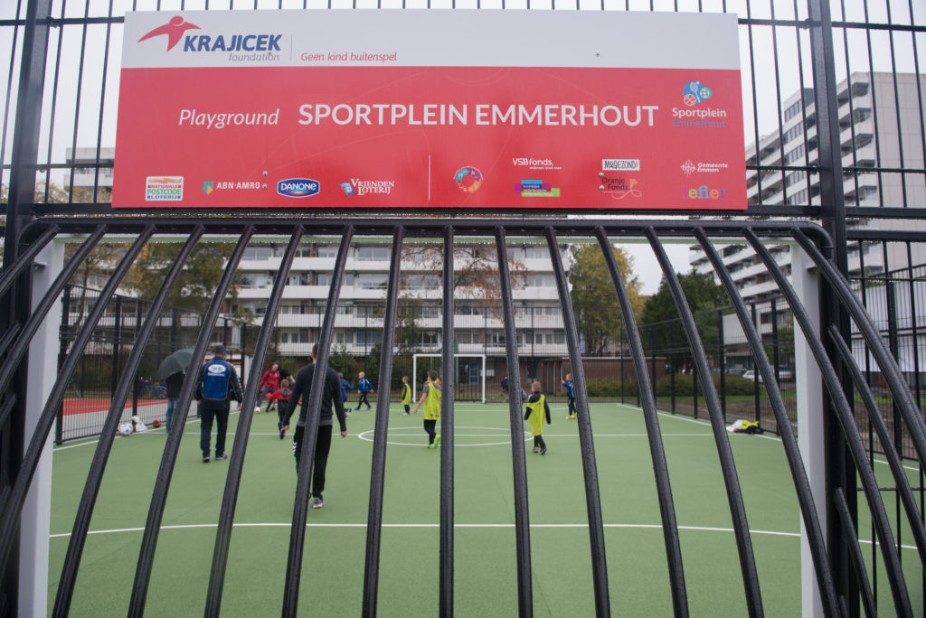 Voetbaldoelen voor een speelplaats