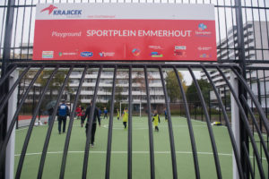 Voetbaldoelen voor een speelplaats