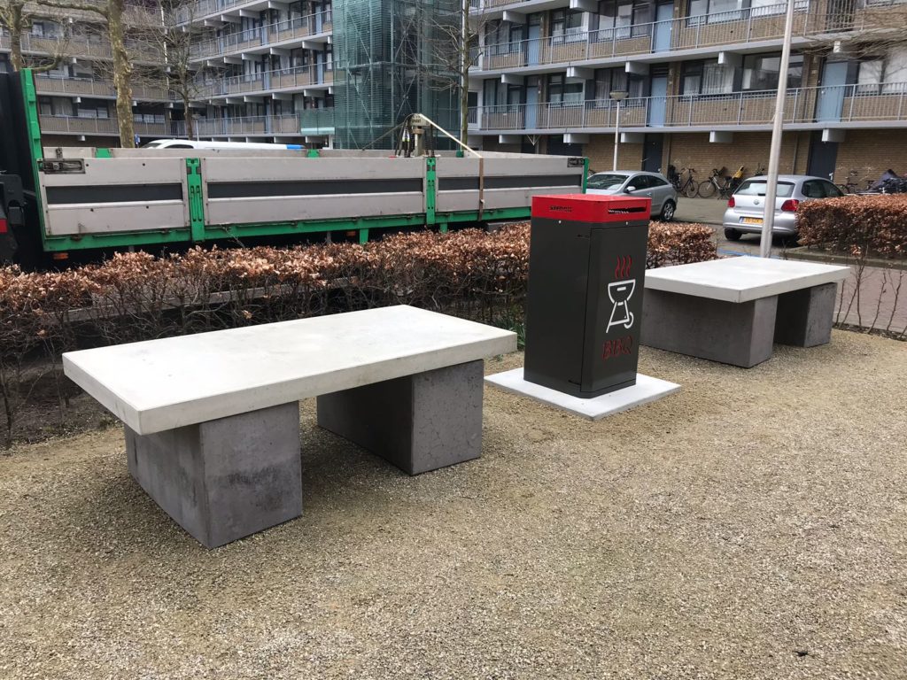 Afvalbak, afvalbakken, afvalbak bbq, bbq afvalbak, barbequen