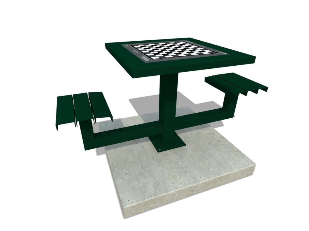 Dam schaak tafel, dam tafel, schaak tafel, game table, picknicktafel