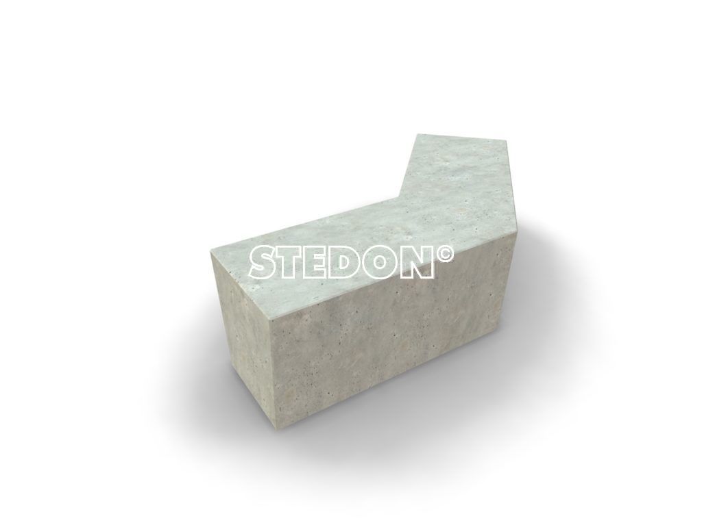Hoek element beton, Zit element, zit elementen, zitelement, zitelementen, beton, betonnen zit element, zitblok, zitblok diagonaal
