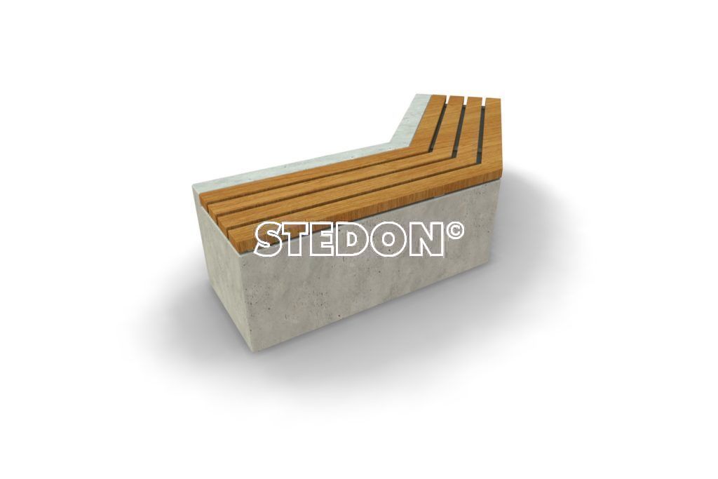 Diagonaal element beton, beton met houten zitting, beton element met houten zitting, zitting hout, Zit element, zit elementen, zitelement, zitelementen, beton, betonnen zit element, zitblok, zitblok diagonaal