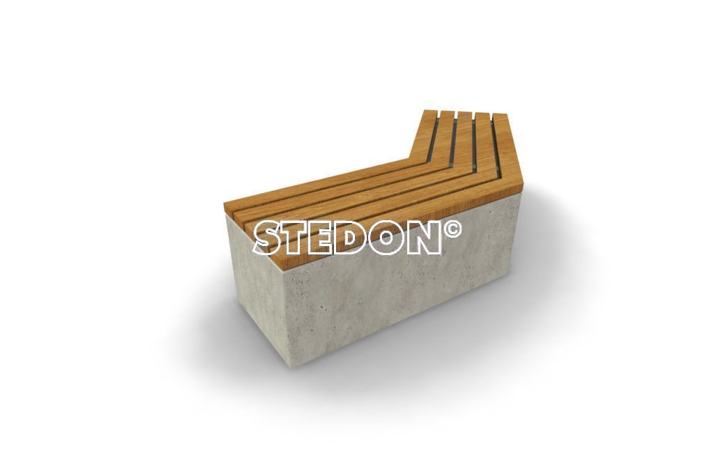 Diagonaal element beton, beton met houten zitting, beton element met houten zitting, zitting hout, Zit element, zit elementen, zitelement, zitelementen, beton, betonnen zit element, zitblok, zitblok diagonaal