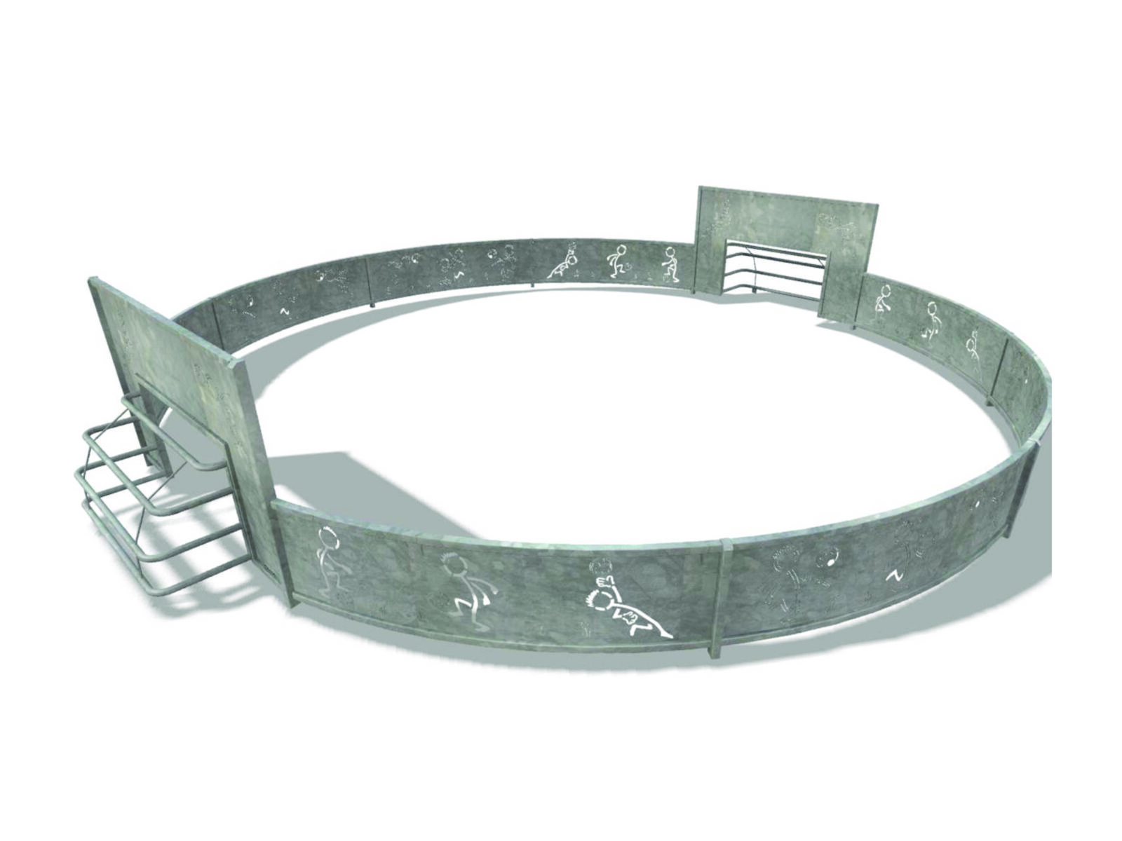 Pannakooi voor elk budget, Pannakooi rond, Pannakooi Verzinkt, pannakooi corten, Pannakooi, pannakooien, pannaveld, pannavelden, sportkooi, sportkooien, voetbalkooi, voetbalkooien, pannakooi openbare ruimte