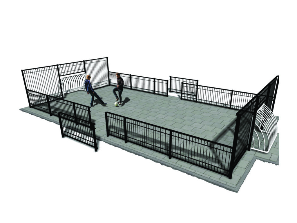 Pannakooi voor elk budget, Pannakooi rechthoek, Pannakooi, pannakooien, pannaveld, pannavelden, sportkooi, sportkooien, voetbalkooi, voetbalkooien, pannakooi openbare ruimte