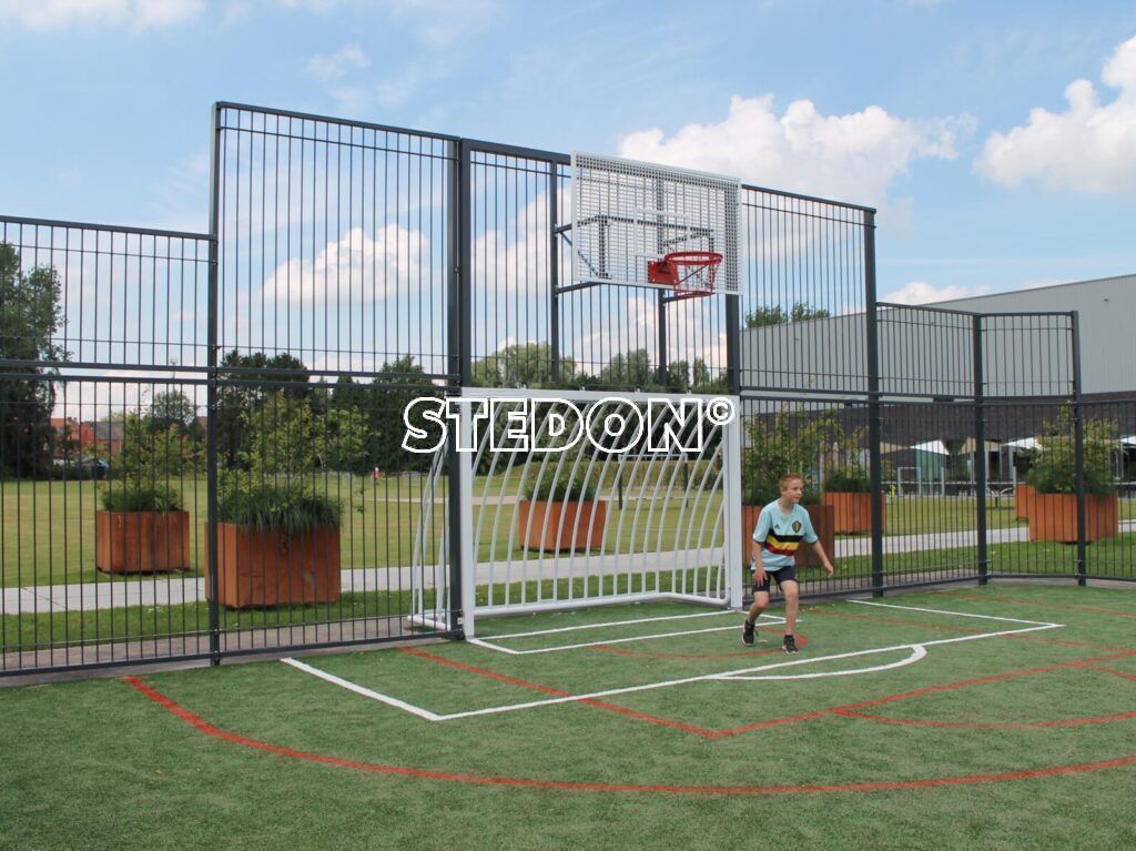 Combinatie doel, combinatie doelen, combi-doel, combi doelen, combineer voetbal en basketbal, multi sport doel, voetbaldoel