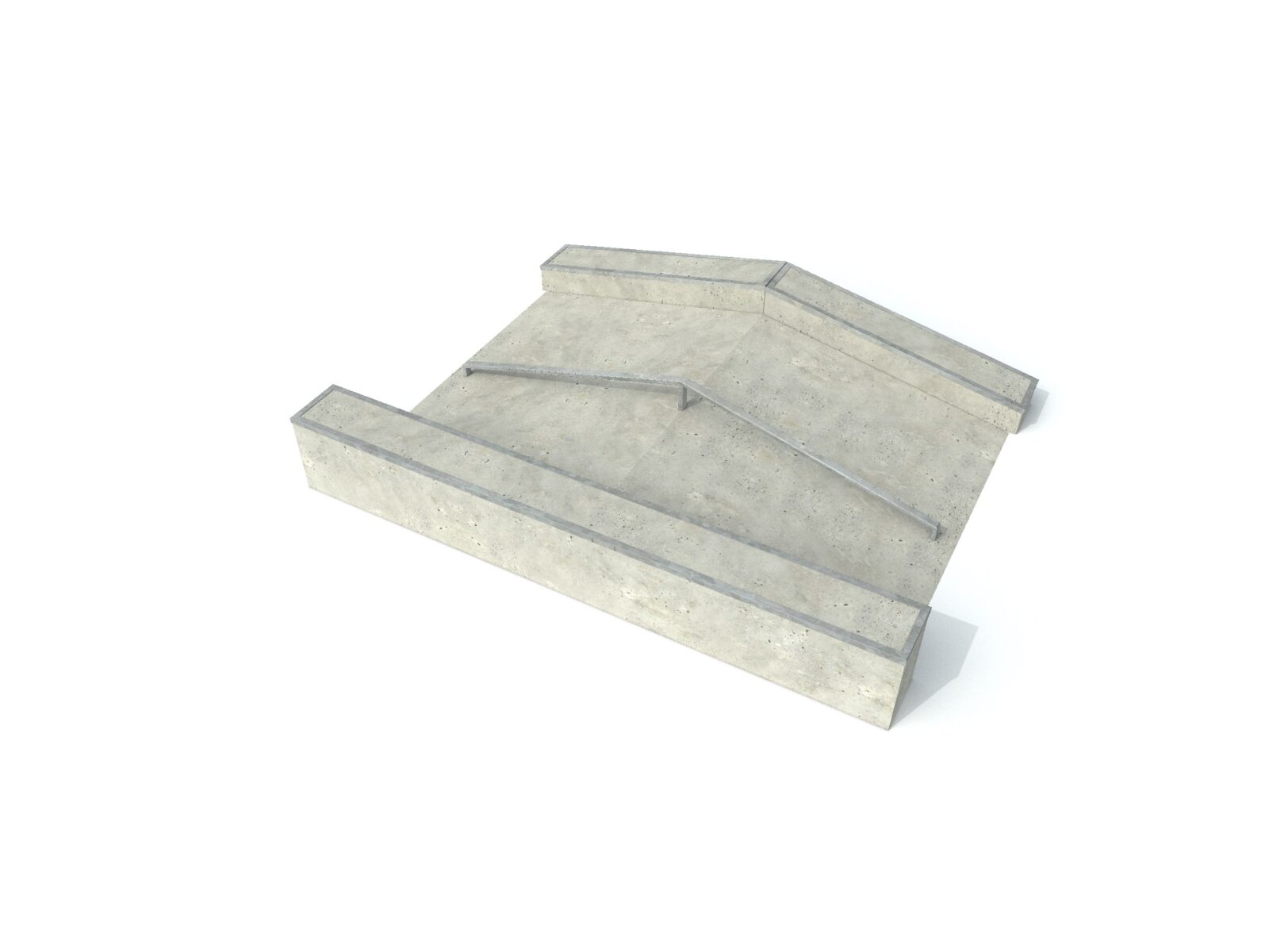 Bankspine, Bankspine met straight en Ledge, skate elementen, skate toestellen, skate producten, skate, skatepark inrichting, skatepark