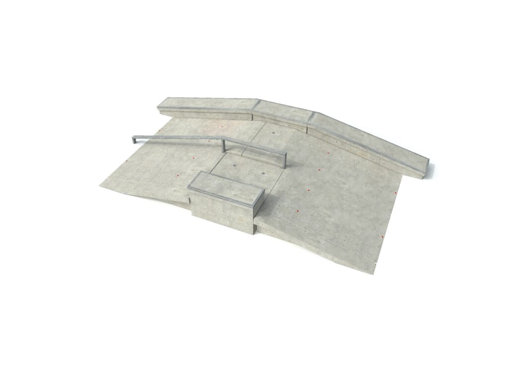 Curb, Curb Cut, skate elementen, skate toestellen, skate producten, skate, skatepark inrichting, skatepark
