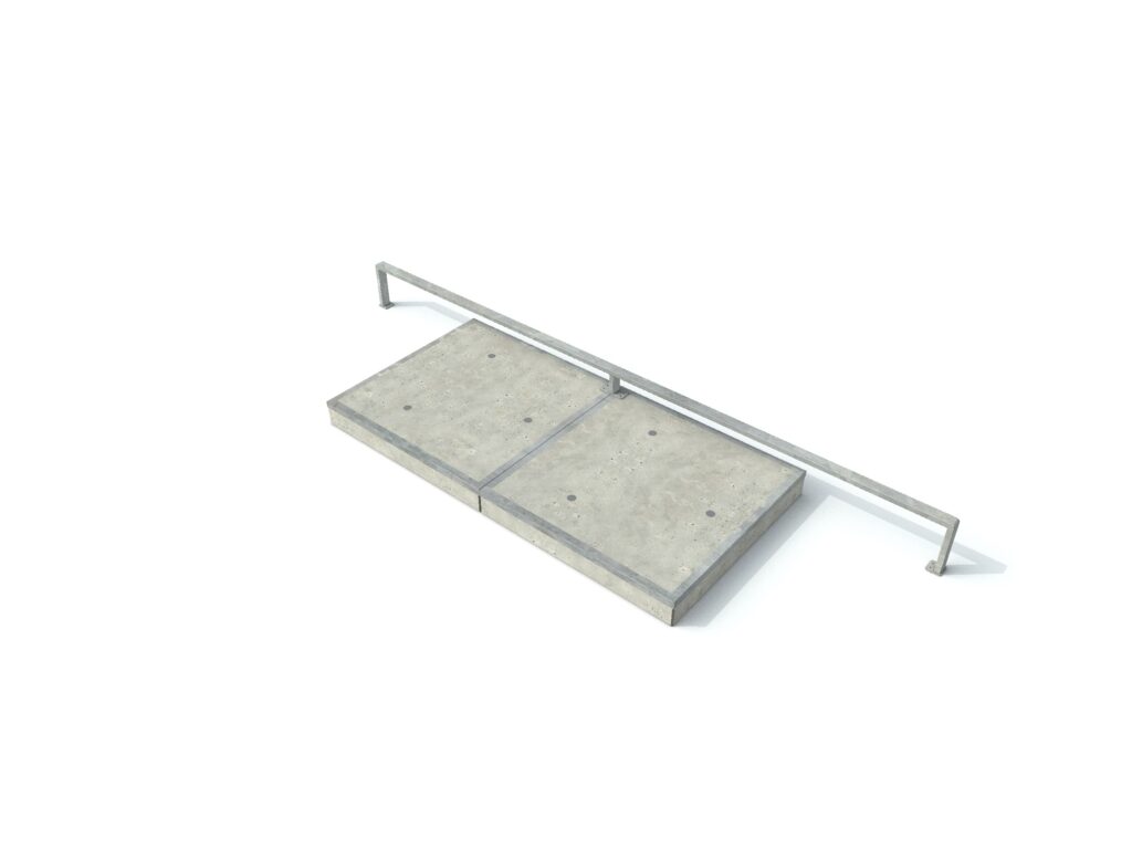 Manual pad, Urban, Urban set up, manual pad met rail, skate elementen, skate toestellen, skate producten, skate, skatepark inrichting, skatepark