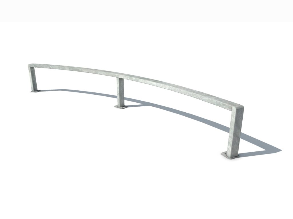 Rail, Flat rail, Flat rail curved, skate elementen, skate toestellen, skate producten, skate, skatepark inrichting, skatepark