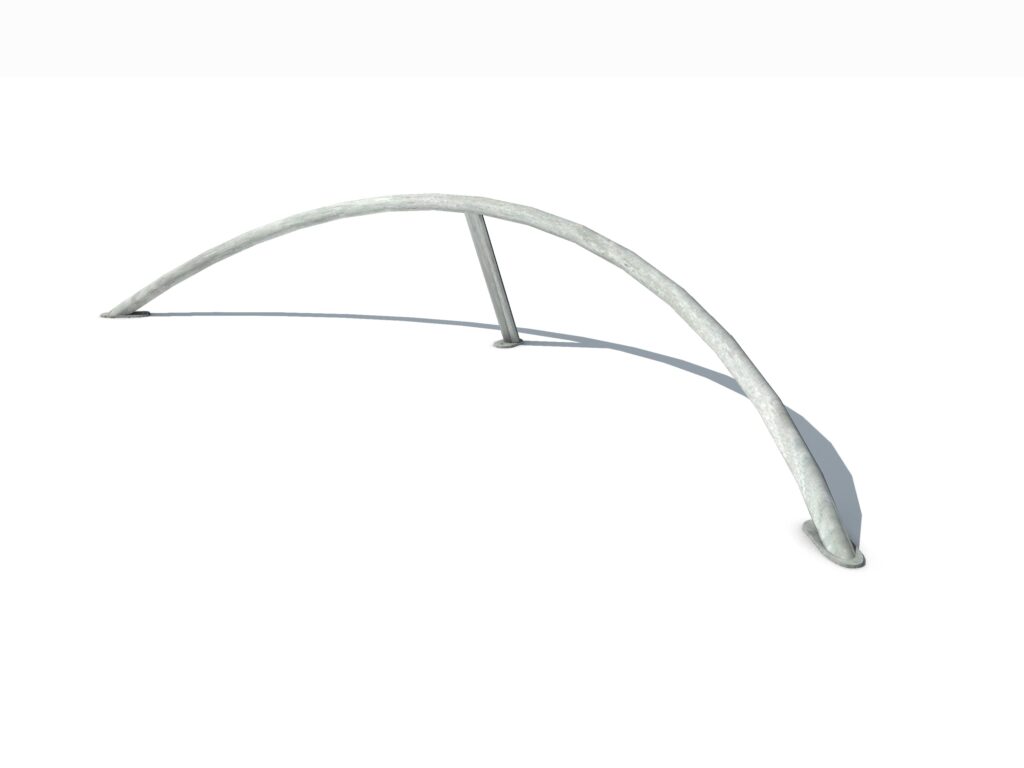 Rail, Round rail, Round rail boog, skate elementen, skate toestellen, skate producten, skate, skatepark inrichting, skatepark