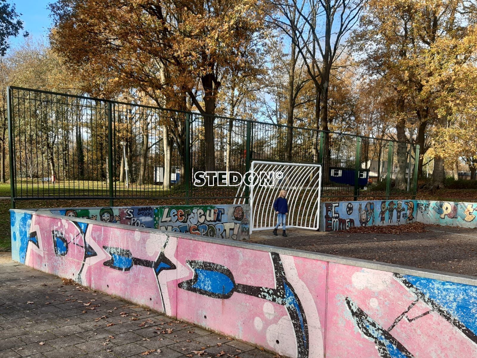 Sportkooi, ballenwand, balkenvanger, sportveld, voetbalwand