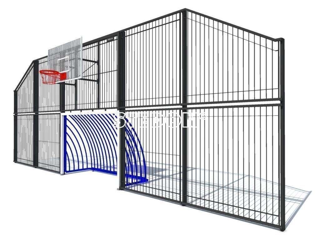 Sportkooi, ballenwand, balkenvanger, sportveld, voetbalwand