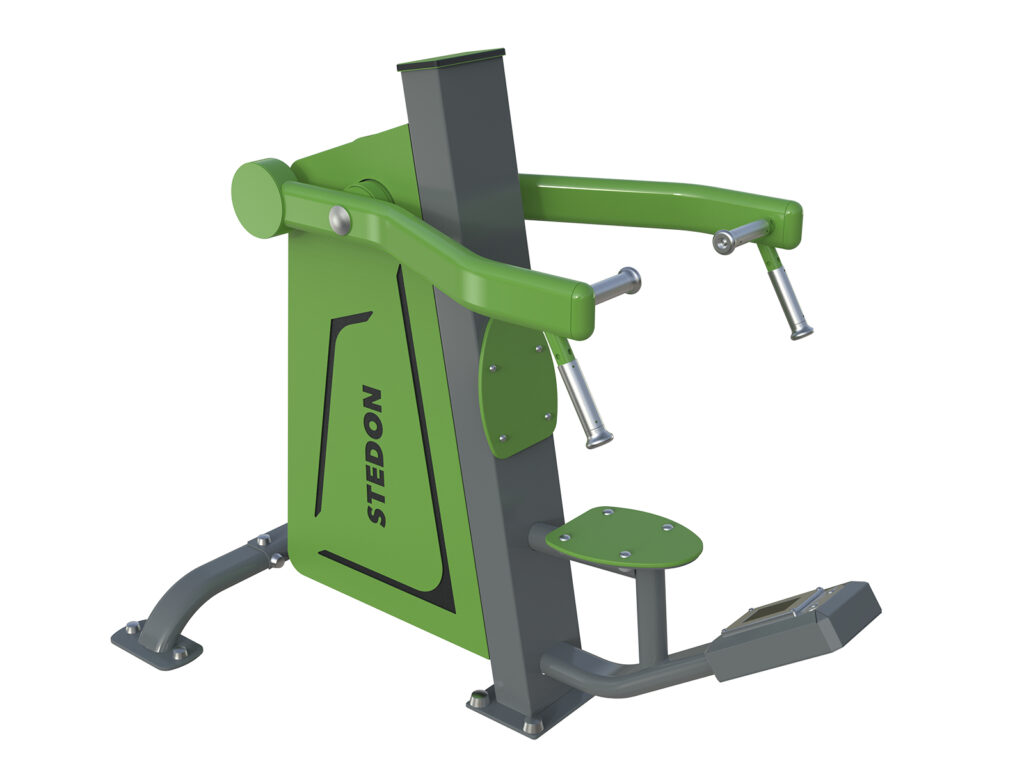 Buiten fitnesstoestellen, Electro magnetisch weerstandsysteem, bootcamp, outdoor fitness, buiten fitness, vandalismebestendig buiten fitnesstoestellen