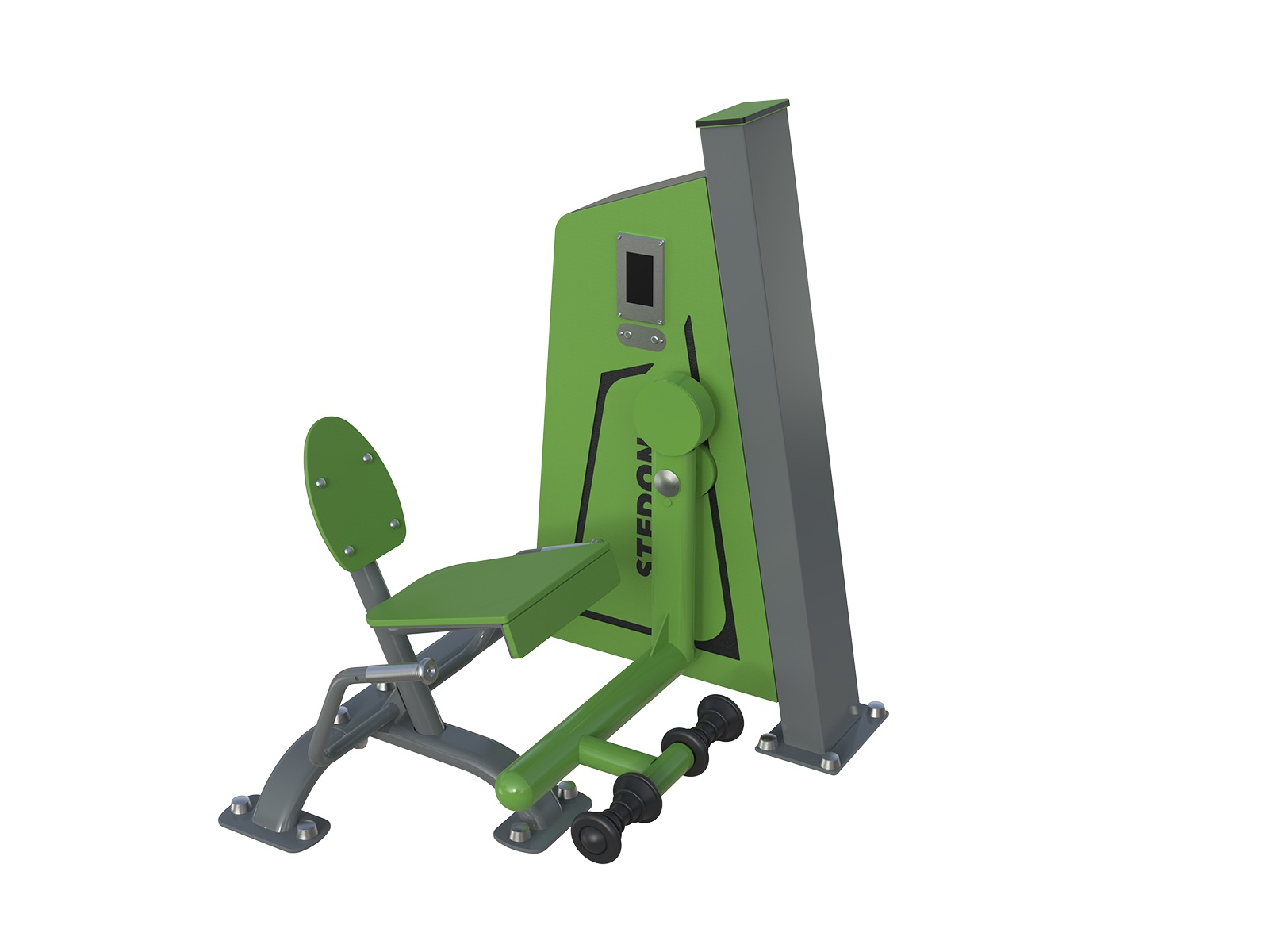 Buiten fitnesstoestellen, Electro magnetisch weerstandsysteem, bootcamp, outdoor fitness, buiten fitness, vandalismebestendig buiten fitnesstoestellen