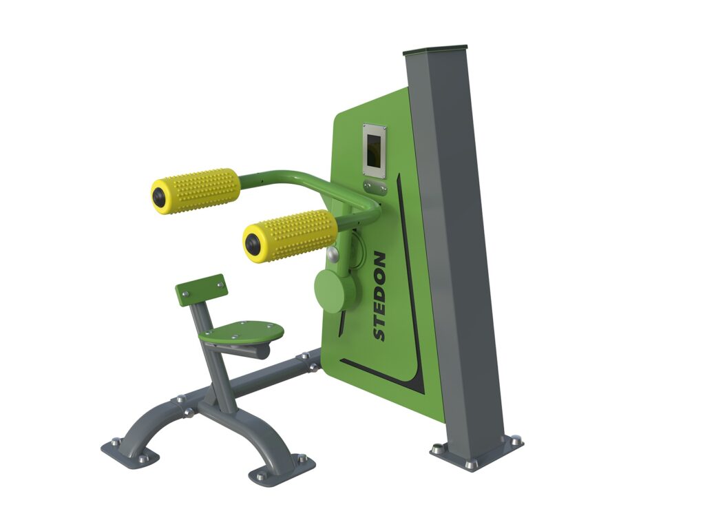 Buiten fitnesstoestellen, Electro magnetisch weerstandsysteem, bootcamp, outdoor fitness, buiten fitness, vandalismebestendig buiten fitnesstoestellen