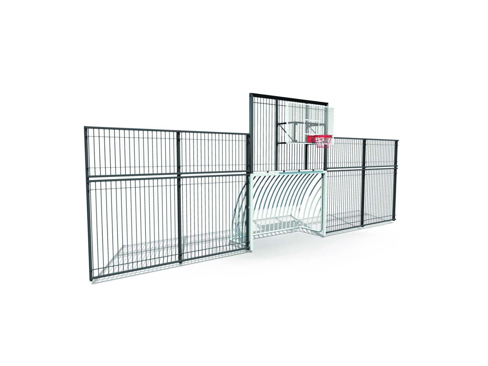 Sportkooi, ballenwand, ballenvanger, sportveld, voetbalwand