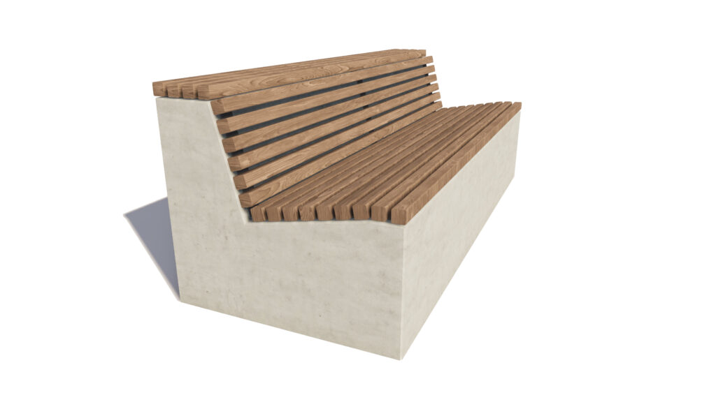 Parkbank, parkbanken, banken openbare ruimte, houten parkbank, houten parkbanken, parkmeubilair, Betonnen parkbank, hufterproof parkbank