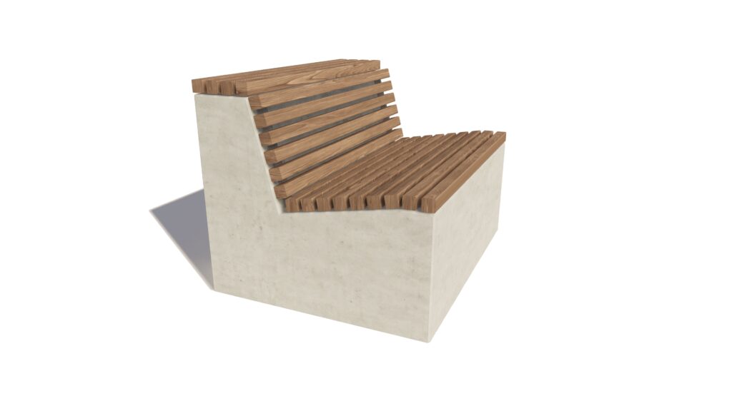 Parkbank, parkbanken, banken openbare ruimte, houten parkbank, houten parkbanken, parkmeubilair, Betonnen parkbank, hufterproof parkbank