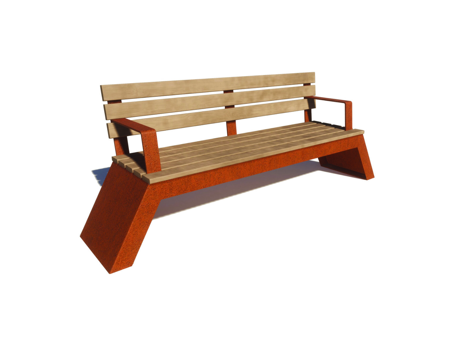 Parkbank, parkbanken, banken openbare ruimte, houten parkbank, houten parkbanken, parkmeubilair, Metalen parkbank, hufterproof parkbank, corten staal parkbank