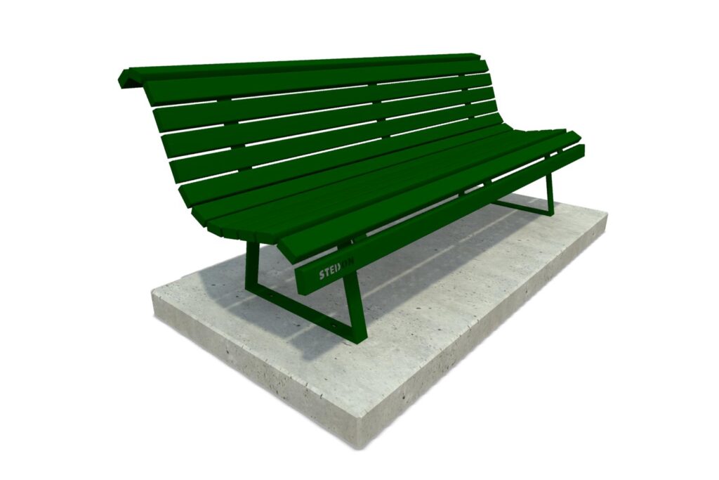 Parkbank, parkbanken, banken openbare ruimte, houten parkbank, houten parkbanken, parkmeubilair, Metalen parkbank, hufterproof parkbank