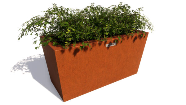 Corten, corten straatmeubilair, corten parkbanken, corten parkbank, corten bloembakken, corten bloembak, corten modulair straatmeubilair