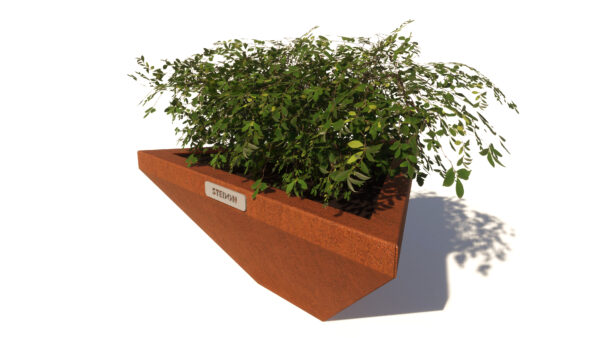 Corten, corten straatmeubilair, corten parkbanken, corten parkbank, corten bloembakken, corten bloembak, corten modulair straatmeubilair