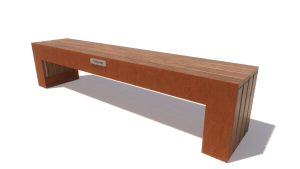 Corten, corten straatmeubilair, corten parkbanken, corten parkbank, corten bloembakken, corten bloembak, corten modulair straatmeubilair