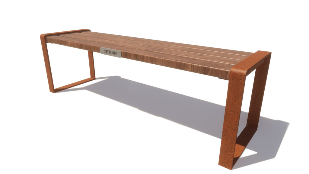 Corten, corten straatmeubilair, corten parkbanken, corten parkbank, corten bloembakken, corten bloembak, corten modulair straatmeubilair