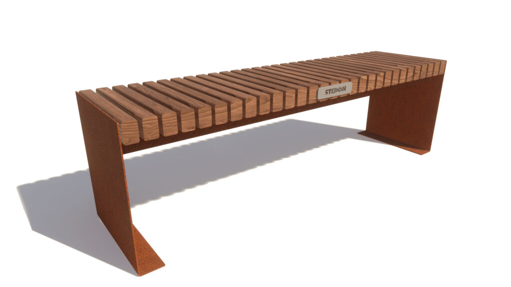 Corten, corten straatmeubilair, corten parkbanken, corten parkbank, corten bloembakken, corten bloembak, corten modulair straatmeubilair