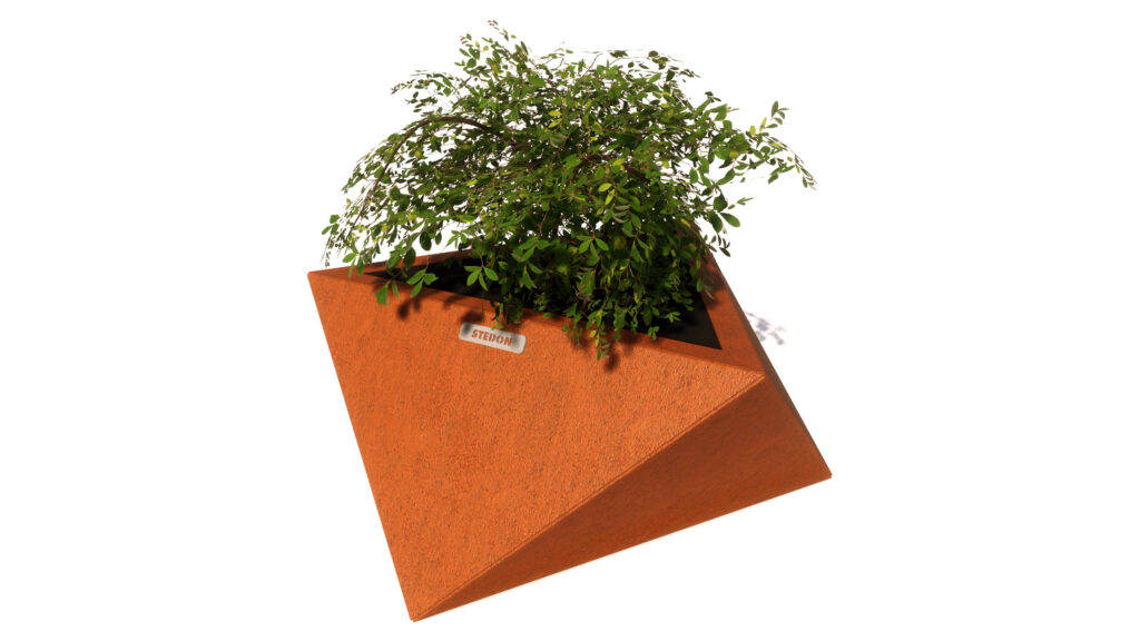 Corten, corten straatmeubilair, corten parkbanken, corten parkbank, corten bloembakken, corten bloembak, corten modulair straatmeubilair