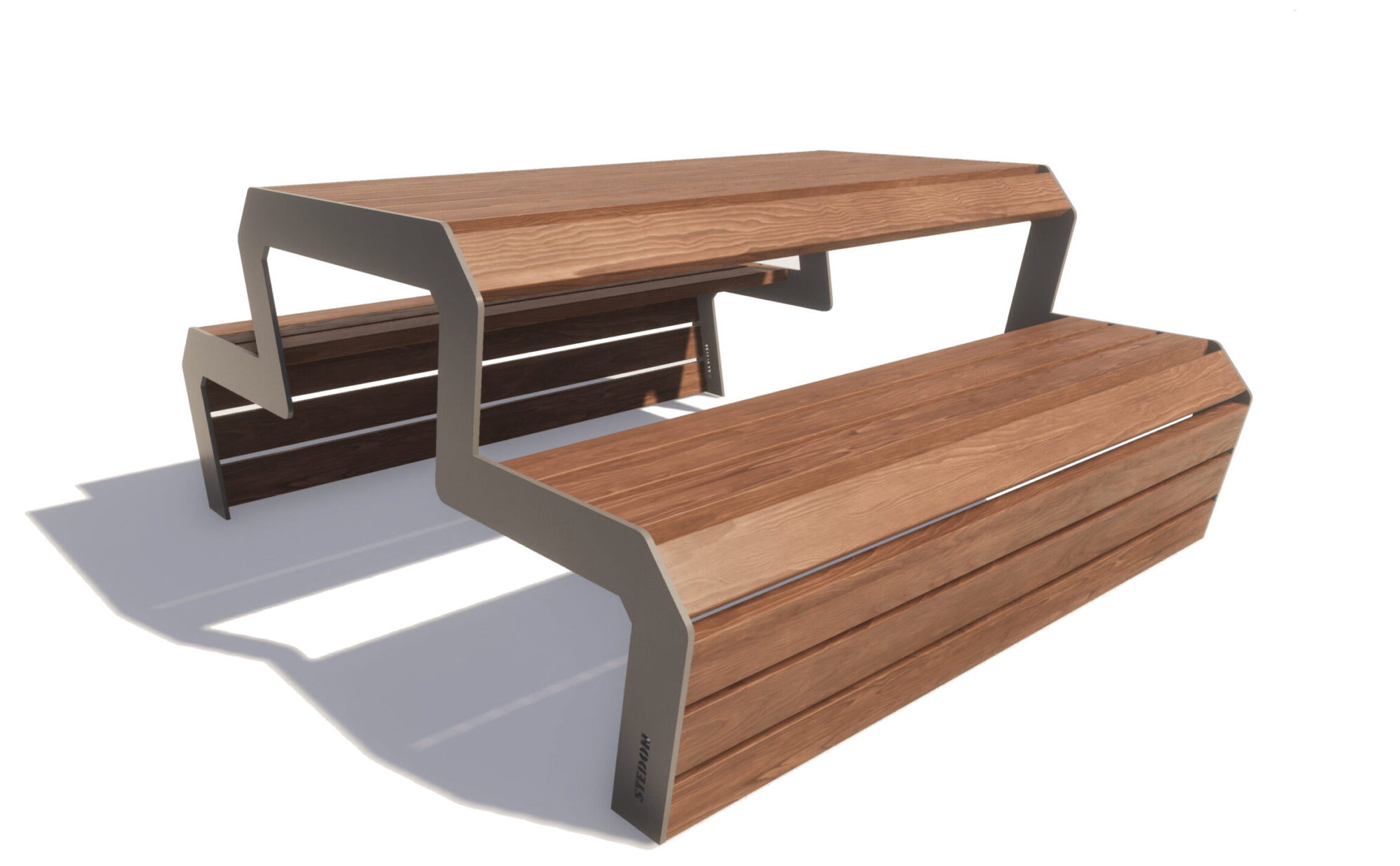 Picknicktafel, picknicktafels, picknicktafels voor in de openbare ruimte. Parkbank, parkbanken, banken openbare ruimte, houten parkbank, houten parkbanken, parkmeubilair, Metalen parkbank, hufterproof parkbank