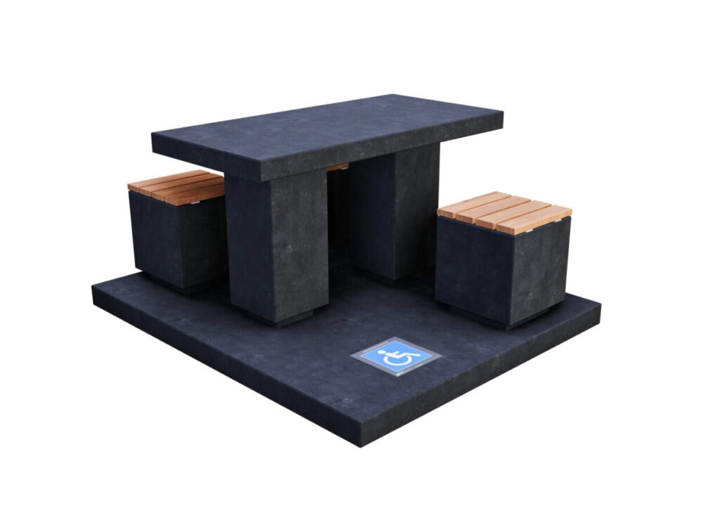 Picknicktafel, picknicktafels, picknicktafels voor in de openbare ruimte. Parkbank, parkbanken, banken openbare ruimte, houten parkbank, houten parkbanken, parkmeubilair, Metalen parkbank, hufterproof parkbank